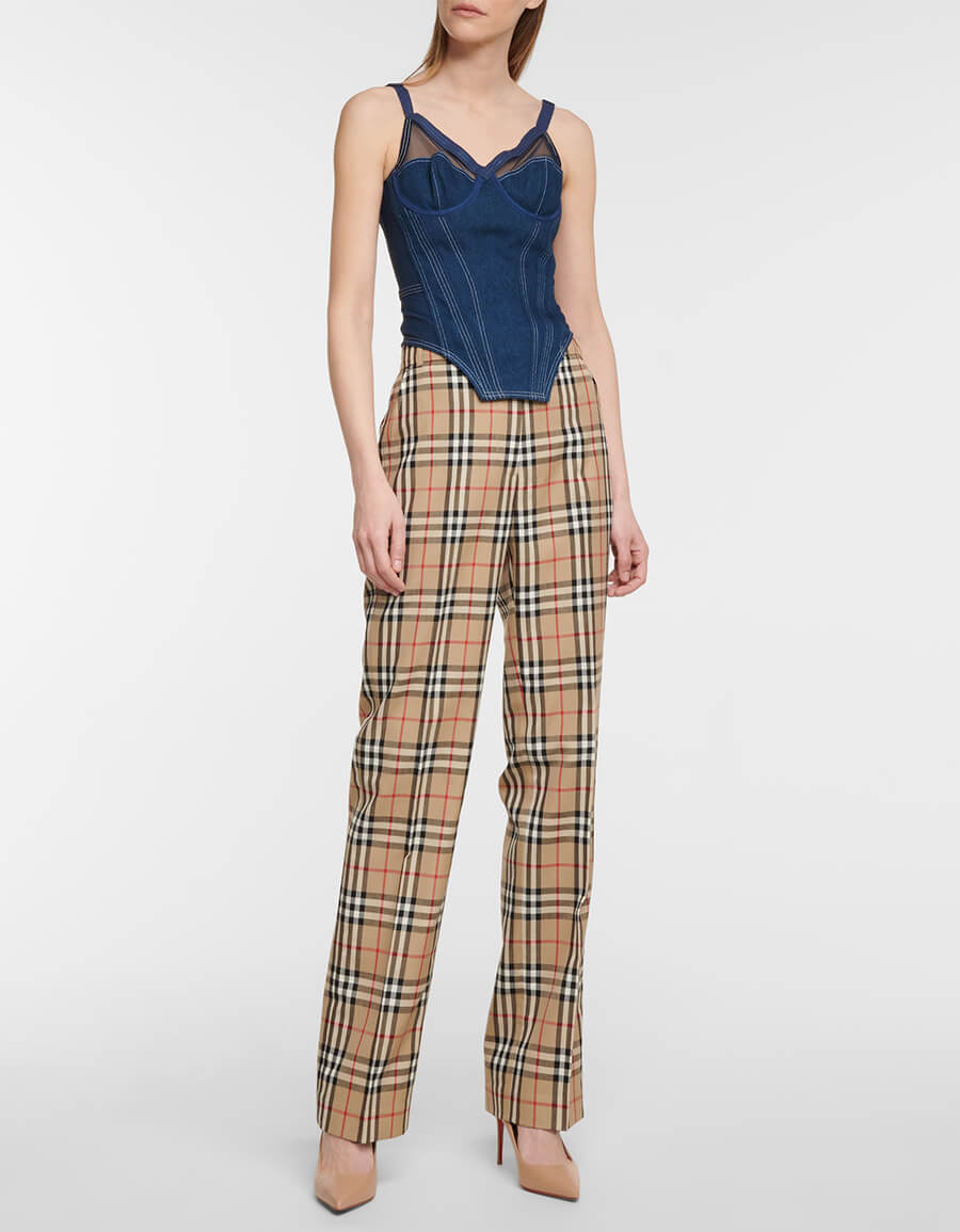 BURBERRY Denim corset top · VERGLE