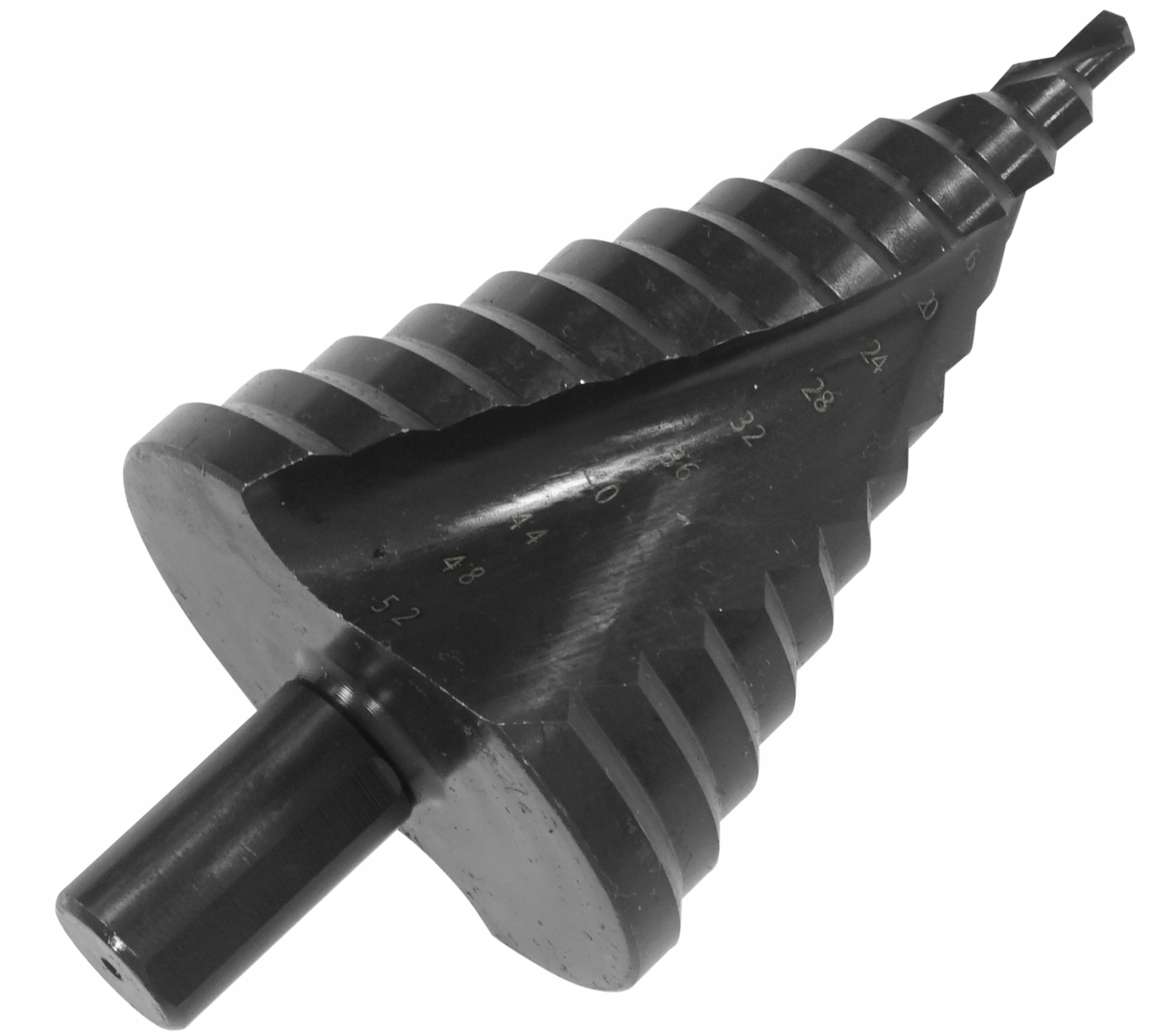 WIERTŁO STOŻKOWE STOPNIOWE SPIRALNE CHOINKOWE ROZWIERTAK HSS 4-52 mm VERKE | V05054 | 5908224747822