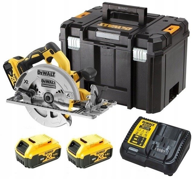 PIŁA PILARKA TARCZOWA AKUMULATOROWA RĘCZNA DEWALT DCS572P2 2x5,0Ah 184MM 18 | DCS572P2-QW | 5035048729205