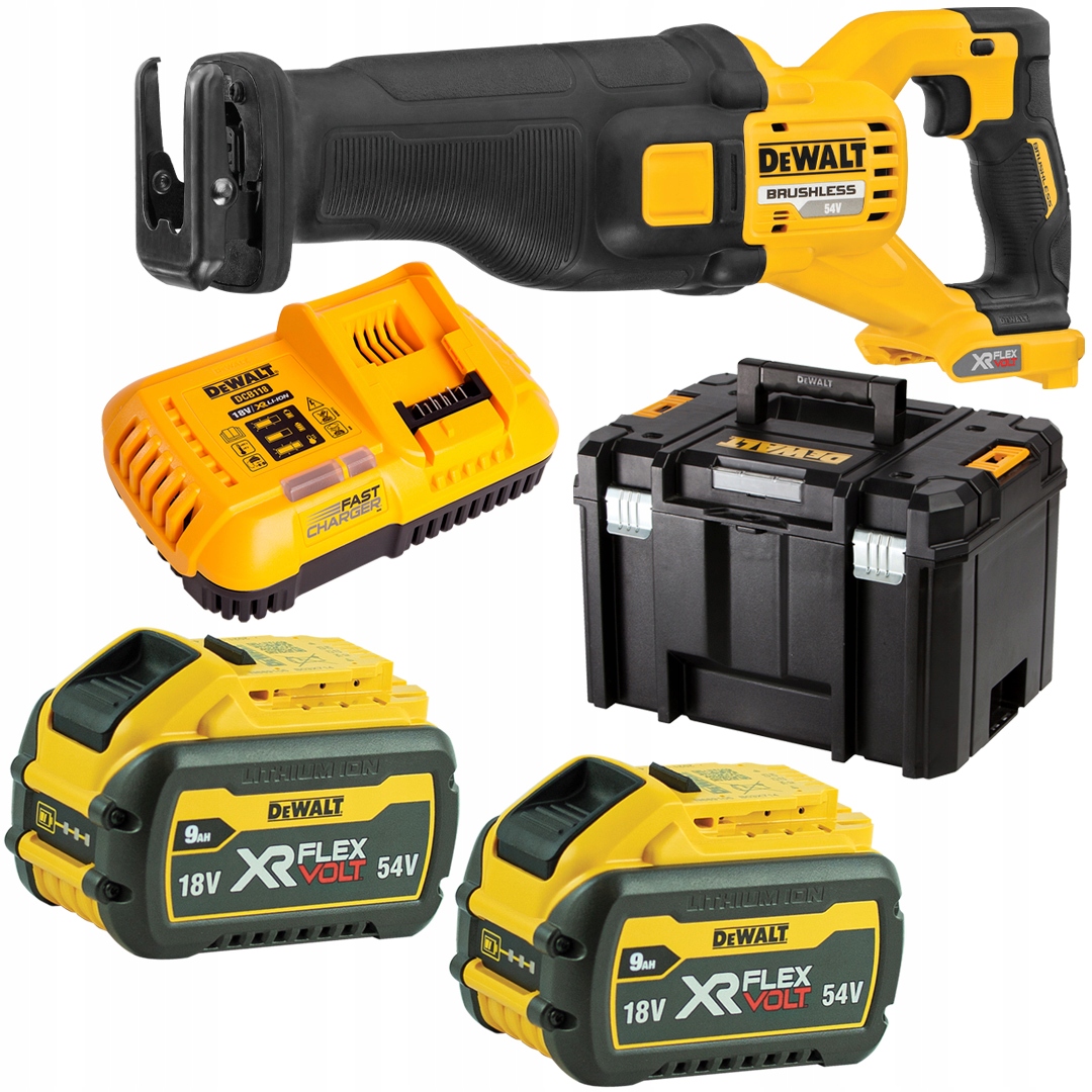 PIŁA SZABLASTA AKUMULATOROWA LISICA LISI OGON DEWALT DCS389X2 2X9,0Ah 54V | DCS389X2-QW | 5035048736685