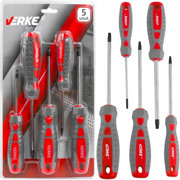 ZESTAW WKRĘTAKÓW ŚRUBOKRĘTÓW WKRĘTAKI TORX T10-30 | V86433 | 5902963496881