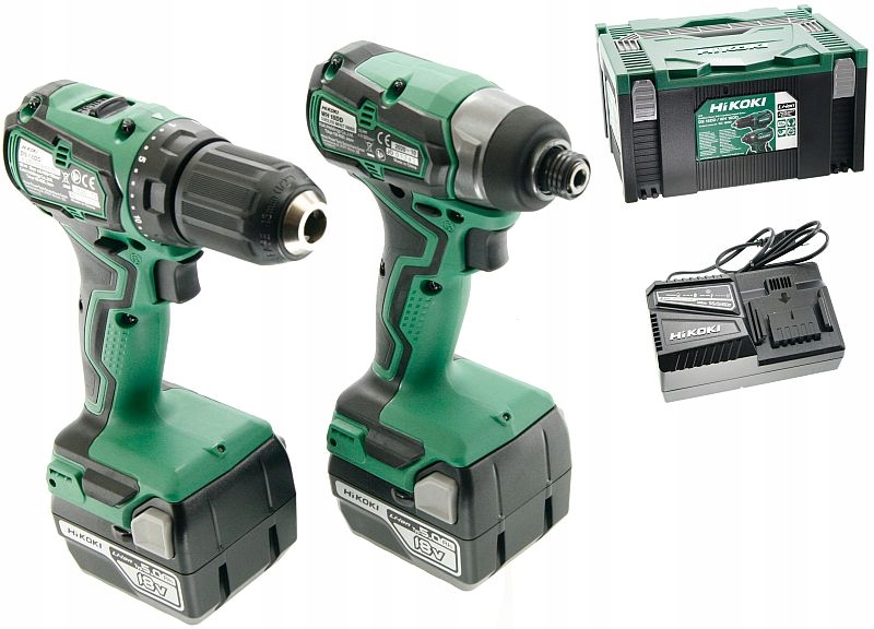 ZESTAW COMBO HIKOKI 18V WKRĘTARKA DS18DD ZAKRĘTARKA WH18DD 2x5,0Ah KC18DD | KC18DDWAZ | 4966376335664