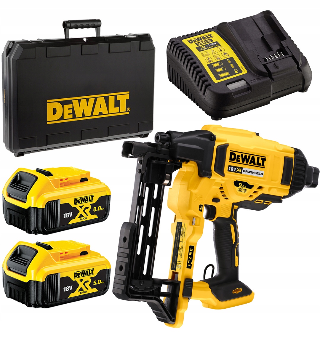 GWOŹDZIARKA DO OGRODZEŃ SIATKI SKOBLI DEWALT DCFS950P2 18V 2x5Ah 40/45/50mm | DCFS950P2-QW | 5035048699836