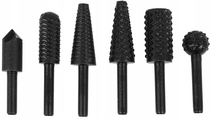 FREZY TARNIK DREWNA METALU FREZ TRZPIENIOWY 6mm ZESTAW 6szt | V05043 | 5904673572770