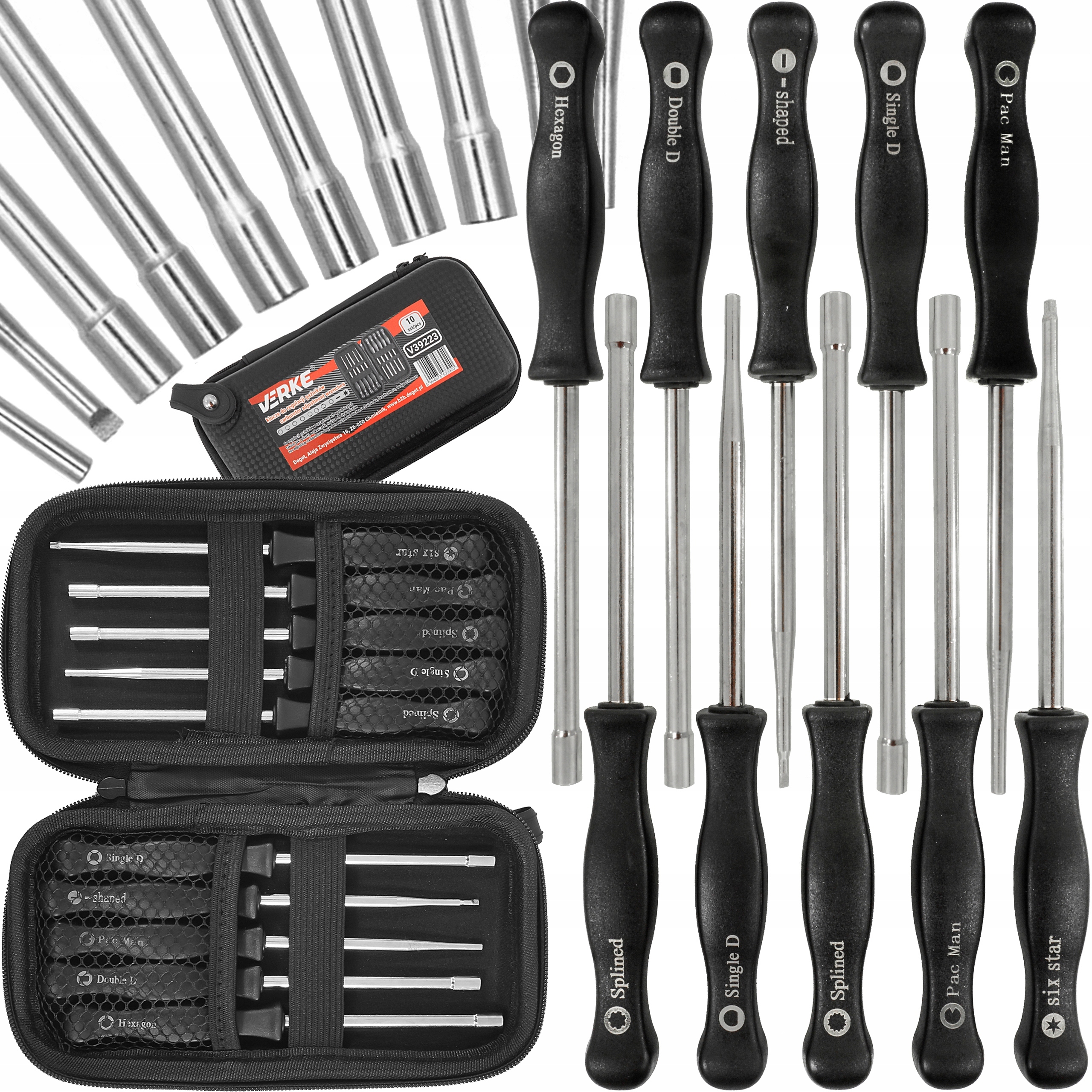 KLUCZE WKRĘTAKI DO REGULACJI GAŹNIKA GAŹNIKÓW ŚRUBOKRĘT ZESTAW KLUCZY 10 EL | V86223 | 5904673573920