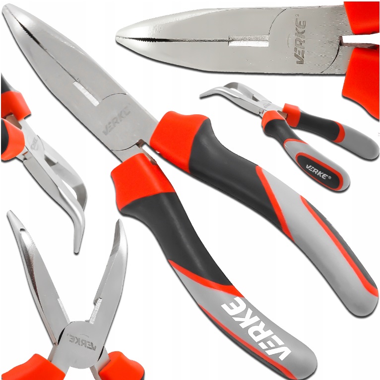 SZCZYPCE WYGIĘTE ODGIĘTE WYDŁUŻONE KOMBINERKI CĘGI DŁUGIE UNIWERSALNE 160mm | V06359 | 5908224748812