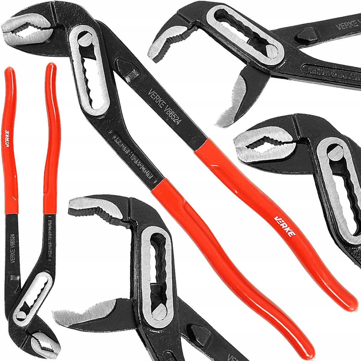 SZCZYPCE NASTAWNE DO ODKRĘCANIA RUR HYDRAULICZNE KLUCZ ŻABA ŻABKA CRV 300MM | V86524 | 5904673571032