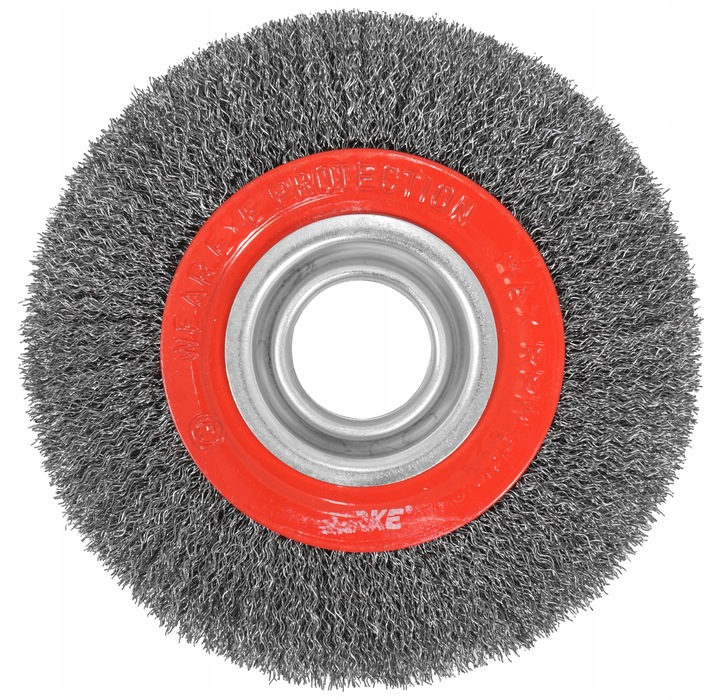 SZCZOTKA DRUCIANA TARCZOWA METALU STALI FARBY RDZY DO SZLIFIERKI 150x32mm | V05259 | 5908224745088