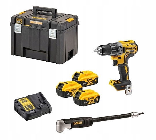 WIERTARKO-WKRĘTARKA DEWALT DCD791P3A-QW 3x5,0Ah 18V BEZSZCZOTKOWA + UCHWYT | DCD791P3A-QW | 5035048750711