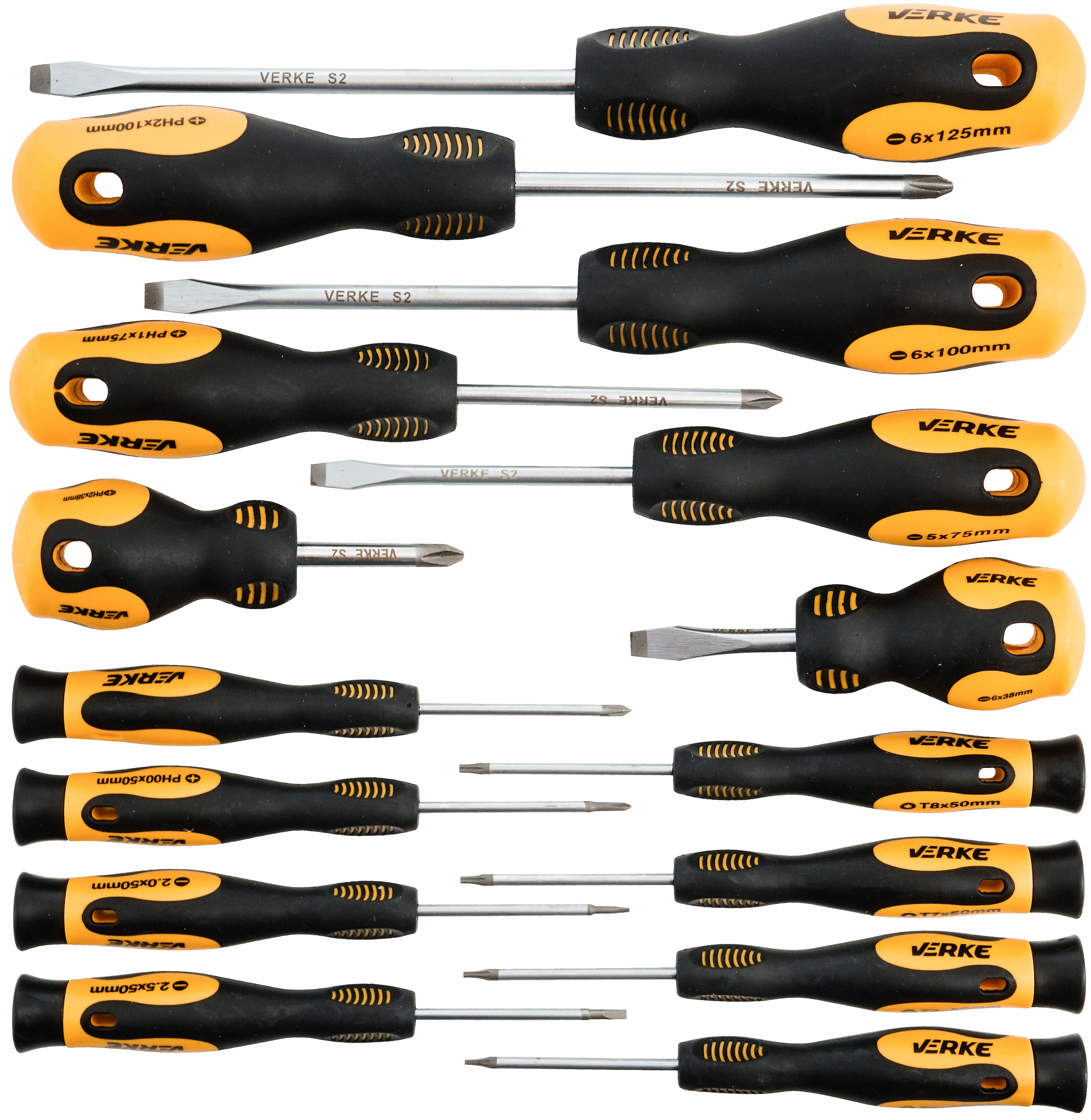 ZESTAW WKRĘTAKÓW ŚRUBOKRĘTÓW WKRĘTAKI VERKE 15el | V86421 | 5902963496805
