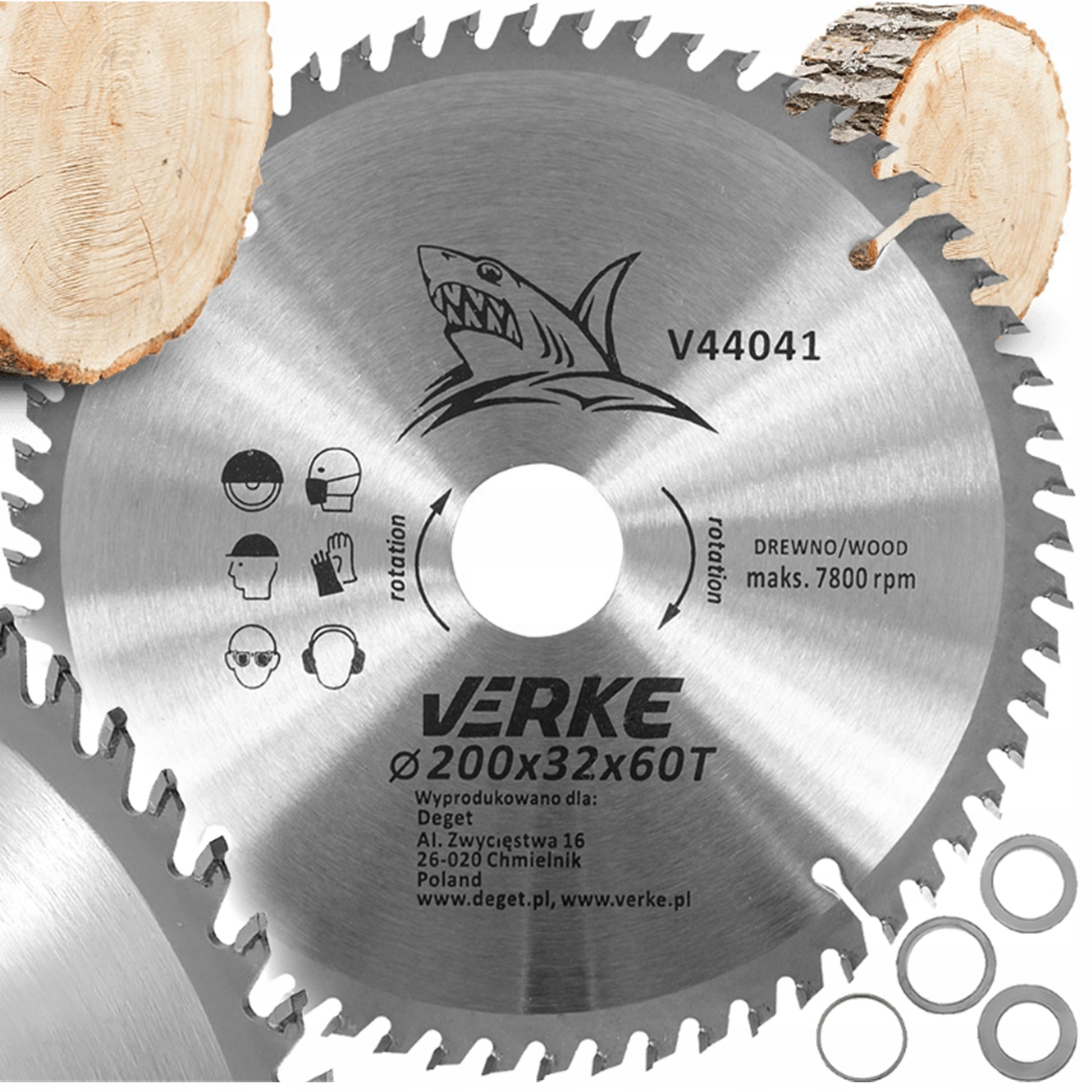 TARCZA PIŁA WIDIOWA TARCZOWA CIĘCIA DREWNA DRZEWA 200mm x 32 mm 60T WIDIA | V44041 | 5904673571827