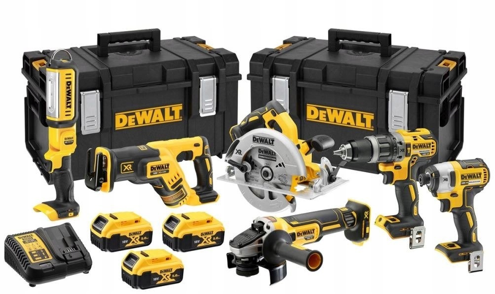 ZESTAW COMBO 6 ELEKTRONARZĘDZIA DEWALT DCK623P3 3X5,0AH 18V ToughtSystem XR | DCK623P3-QW | 5035048679760