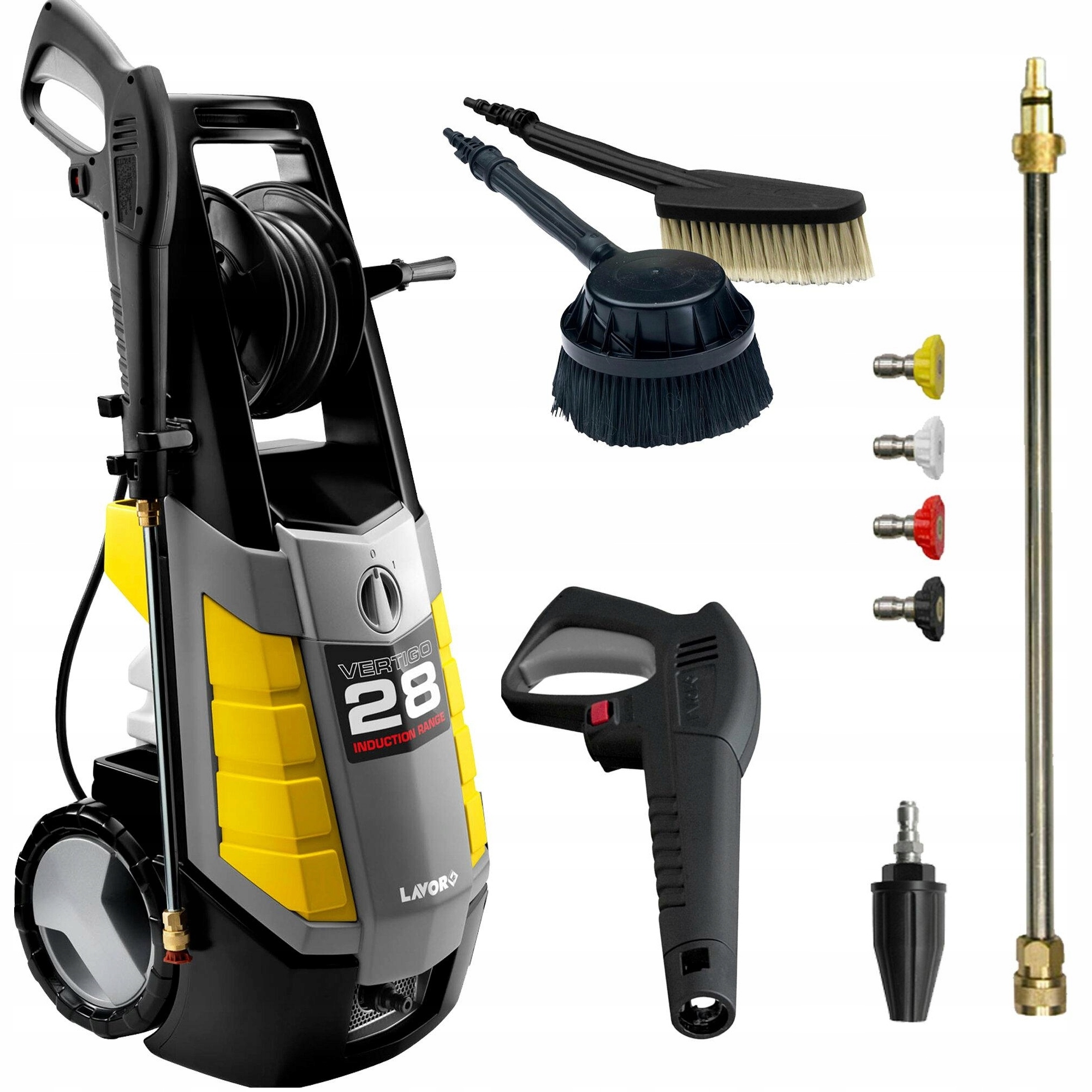 MYJKA CIŚNIENIOWA LAVOR VERTIGO 28 2800W 180BAR MOSIĘŻNA POMPA 510L INDUKCJ | 8.047.0003C | 8013298201211