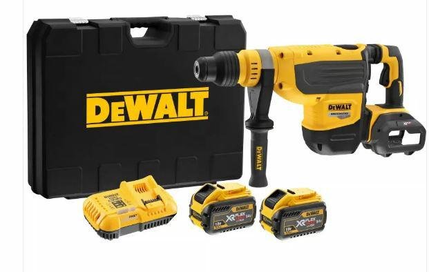 MŁOTOWIERTARKA AKUMULATOROWA MŁOT UDAROWY SDS-MAX DEWALT DCH735X2 2x9,0Ah | DCH735X2-QW | 5035048747384