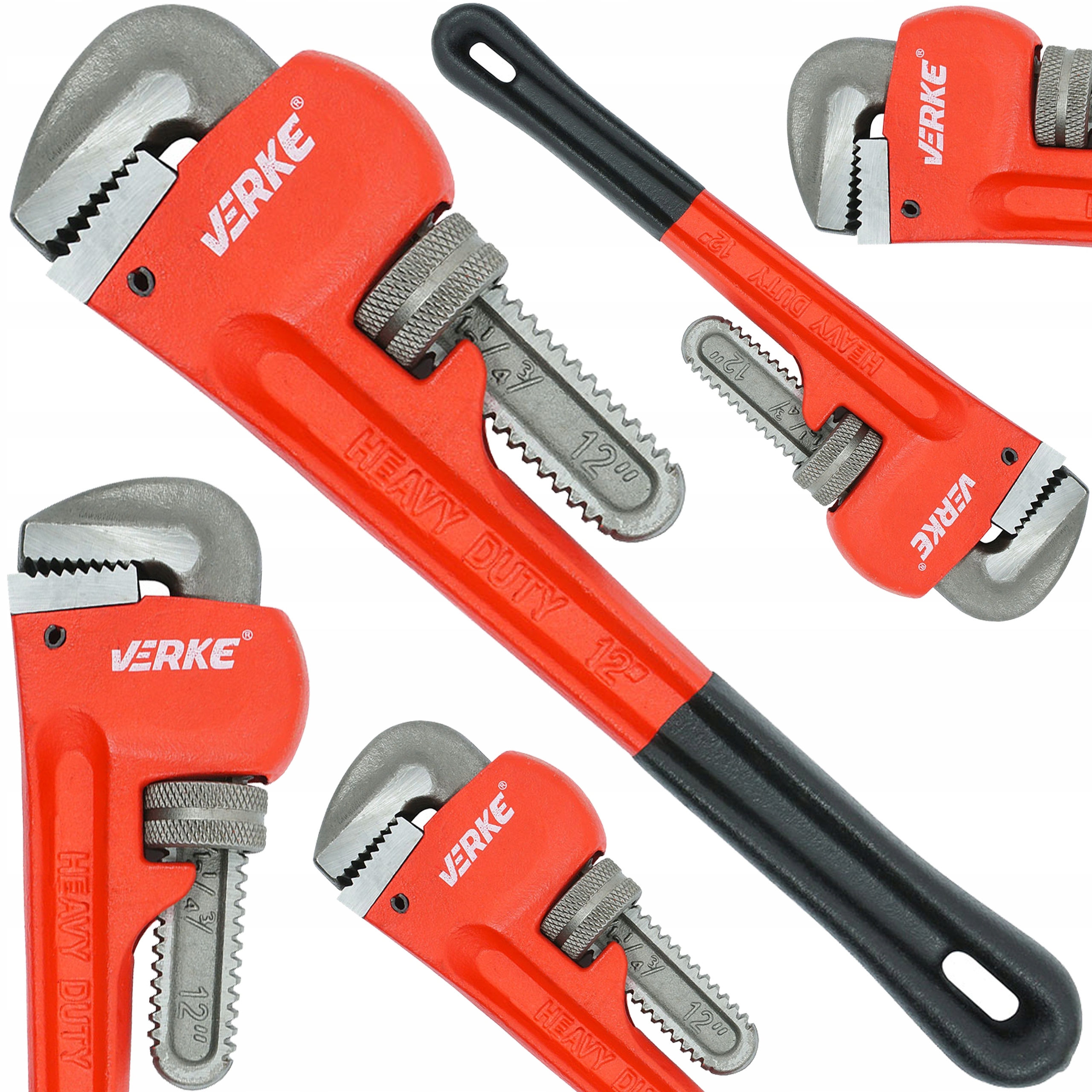 KLUCZ DO ODKRĘCANIA RUR STILLSON 12" 300mm HYDRAULICZNY ŻABA ŻABKA MOCNY!! | V86516 | 5908224743497