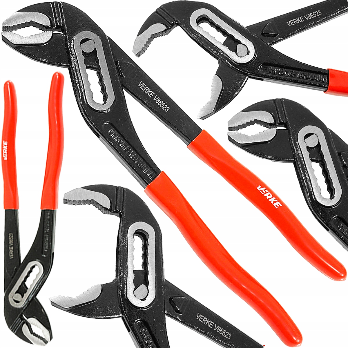 SZCZYPCE NASTAWNE DO ODKRĘCANIA RUR HYDRAULICZNE KLUCZ ŻABA ŻABKA CRV 250MM | V86523 | 5904673571025