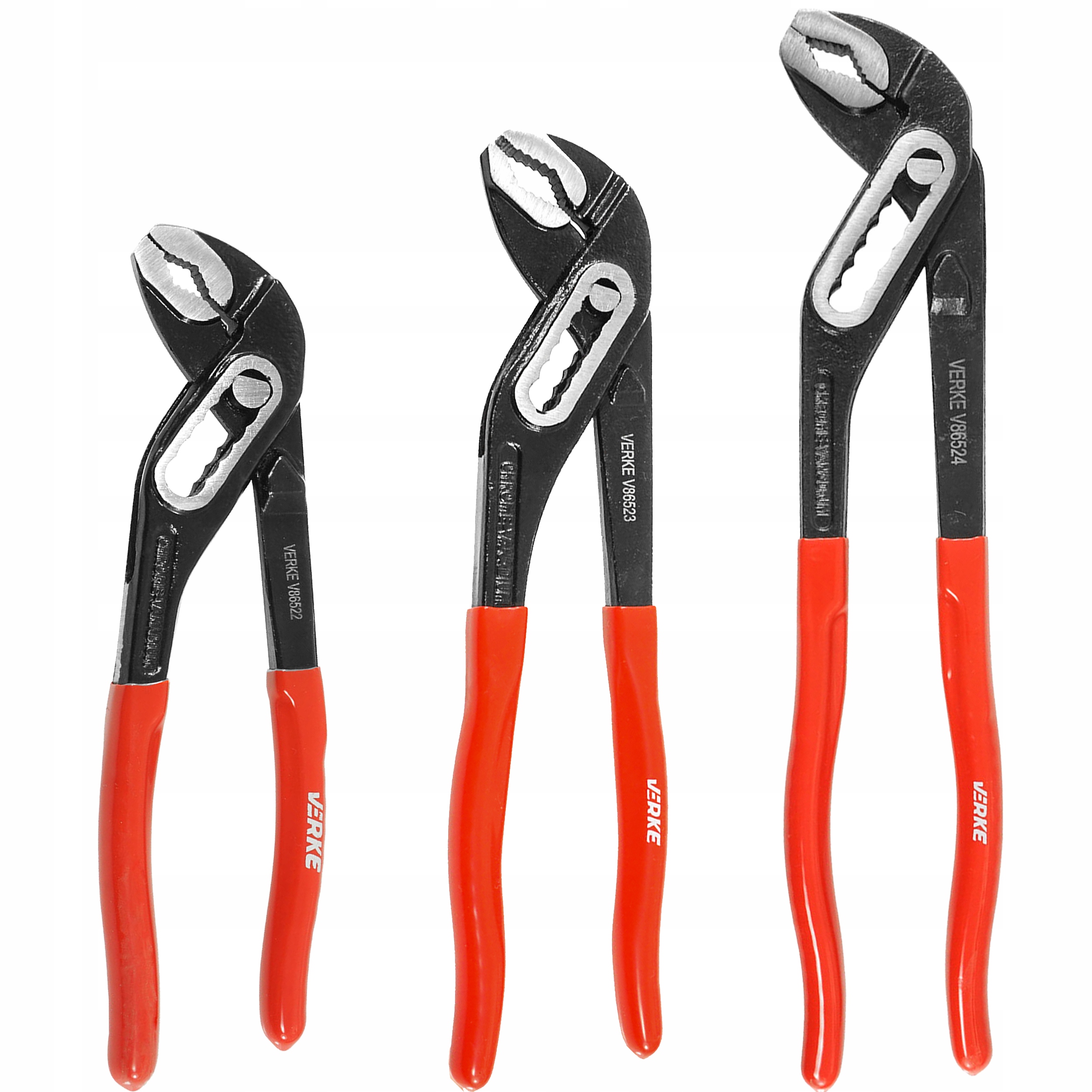 ZESTAW 3 szt SZCZYPCE NASTAWNE DO RUR HYDRAULICZNE KLUCZ 200mm 250mm 300mm | V86522+V86523+V86524 | 590467357101859046735710255904673571032