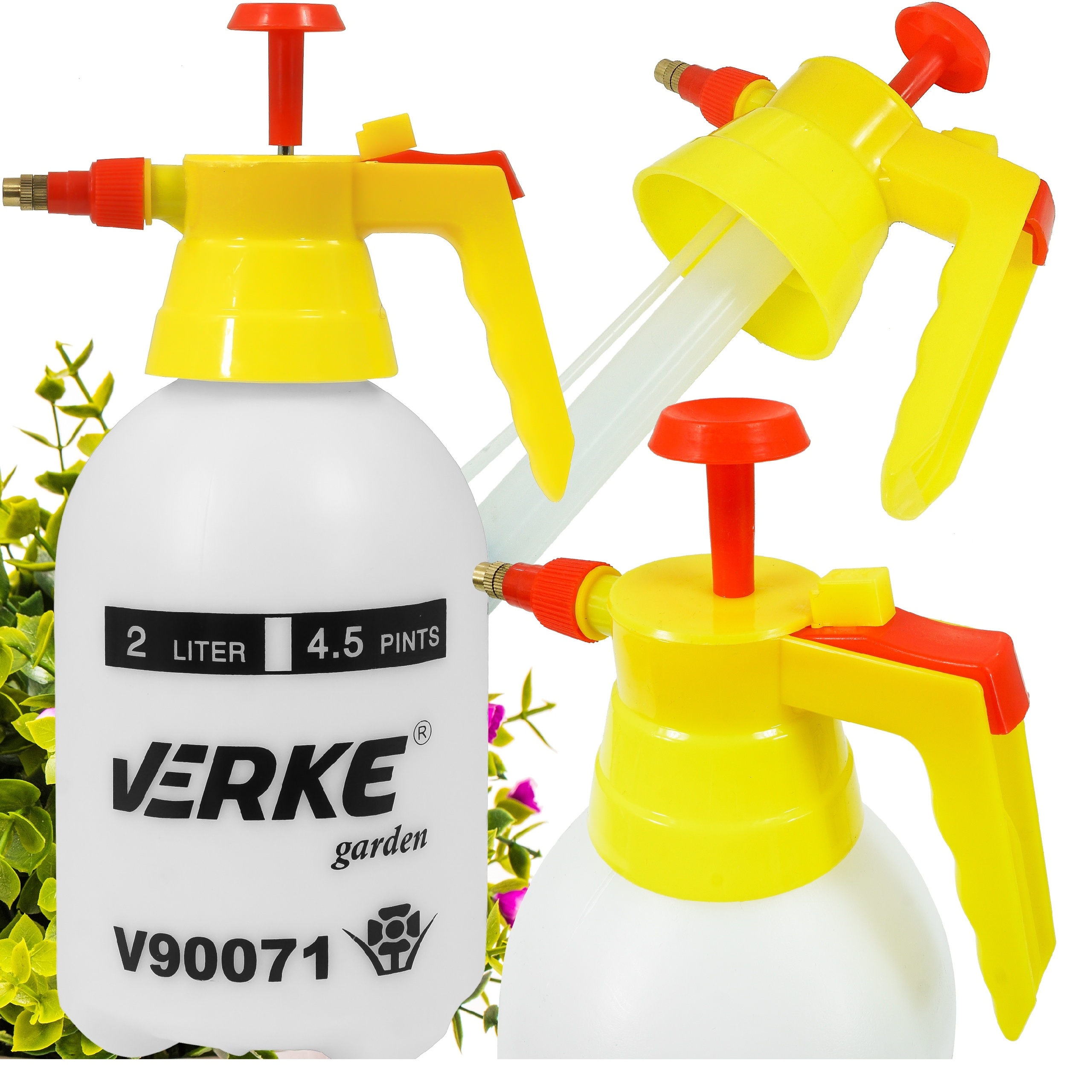 OPRYSKIWACZ RĘCZNY KOMPRESYJNY SPRYSKIWACZ CIŚNIENIOWY OGRODOWY DO WODY 2L | V90071 | 5908224745699