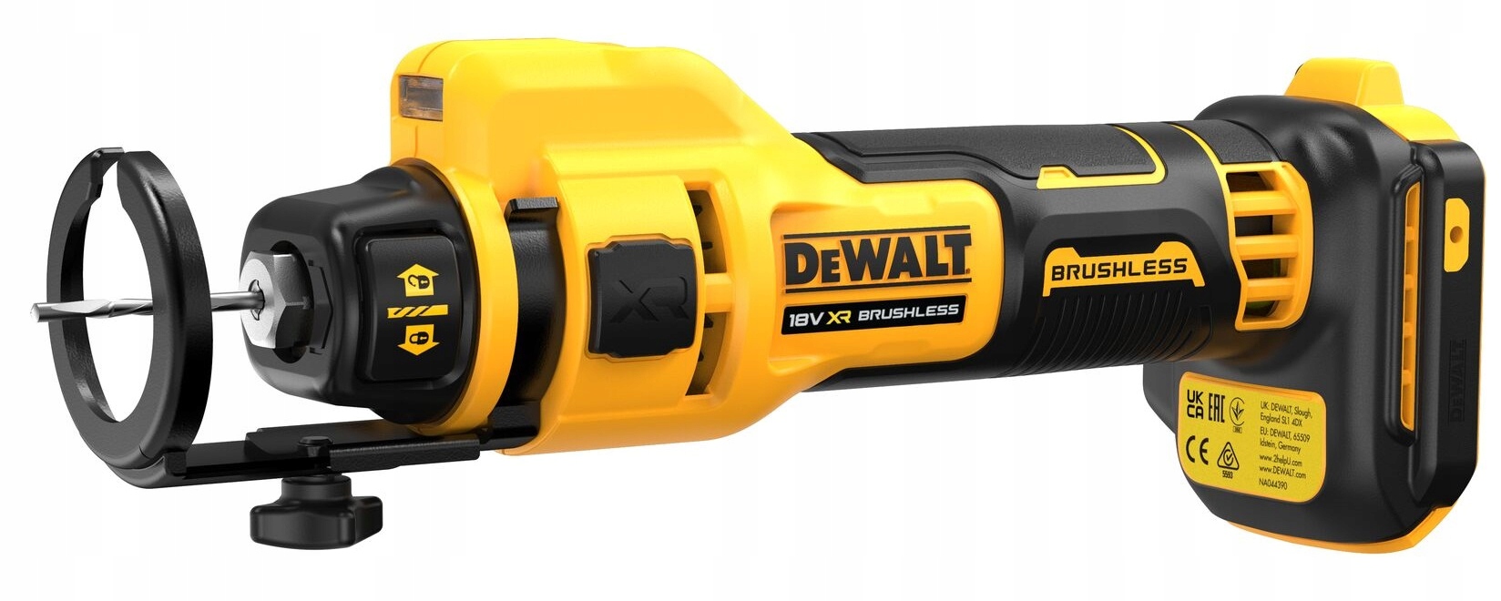 FREZARKA DO PŁYT G-K AKUMULATOROWA DEWALT DCE555N 18V | DCE555N-XJ | 5035048744352