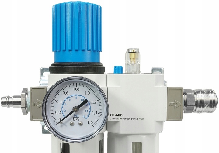 REDUKTOR CIŚNIENIA FILTR ODWADNIACZ NAOLEJACZ 1/2 DOZOWNIK OLEJU PNEUMATYCZ | V81233 | 5902963499394