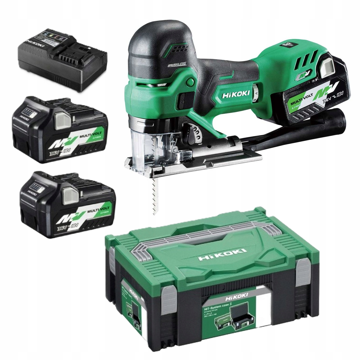 WYRZYNARKA AKUMULATOROWA HIKOKI CJ36DB WRZ 2x2,5Ah 36V MULTIVOLT | CJ36DBWRZ | 4966376331178