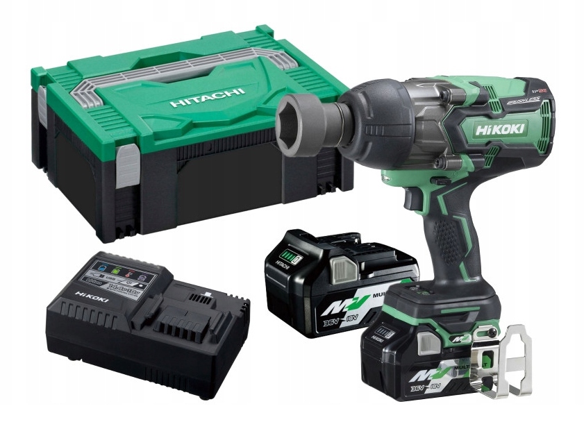 KLUCZ UDAROWY AKUMULATOROWY HIKOKI WR36DB WRZ 1/2" 2x2,5Ah 36V MULTIVOLT | WR36DBWRZ | 4966376323814