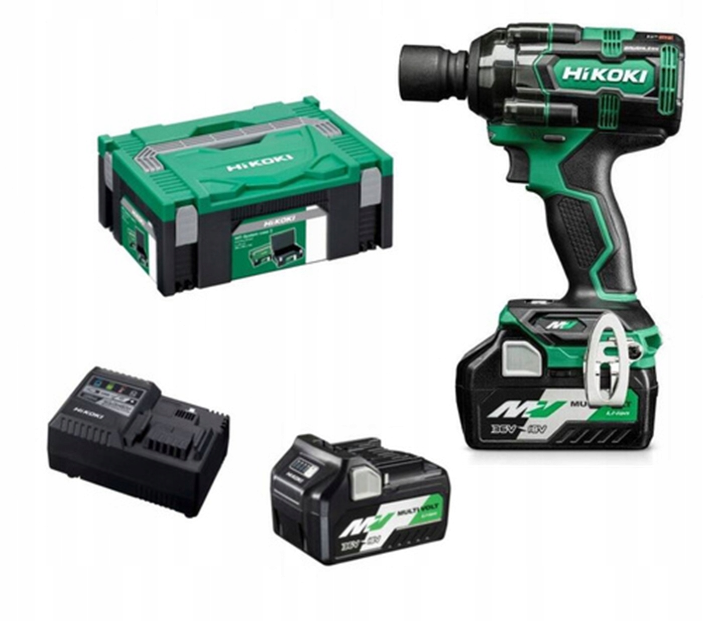 KLUCZ UDAROWY AKUMULATOROWY HIKOKI WR36DH WRZ 1/2" 2x2,5Ah 36V MULTIVOLT | WR36DHWRZ | 4966376410668