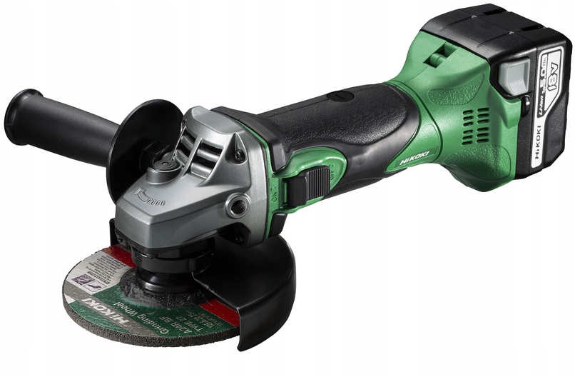 SZLIFIERKA KĄTOWA AKUMULATOROWA HIKOKI G18DSL2 WUZ 125mm 2x5,0Ah 18V | G18DSL2WUZ | 4966376338092