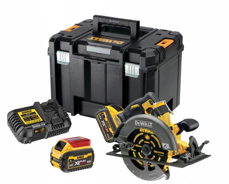 DEWALT PIŁA PILARKA TARCZOWA RĘCZNA 190MM 54V FLEXVOLT 2x6,0Ah DCS578T2 | DCS578T2-QW