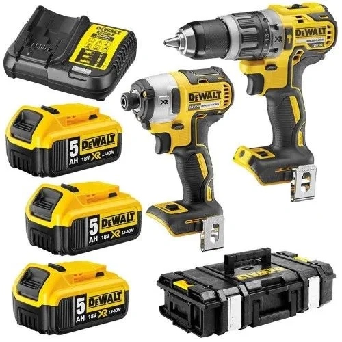 ZESTAW COMBO DEWALT WKRĘTARKA DCD796 ZAKRĘTARKA DCF887 DCK266P3 3X5,0Ah XR | DCK266P3-QW