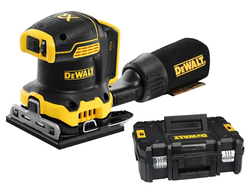 SZLIFIERKA OSCYLACYJNA AKUMUMLATOROWA DEWALT DCW200NT 18V + WALIZKA | DCW200NT-XJ | 5054905284121
