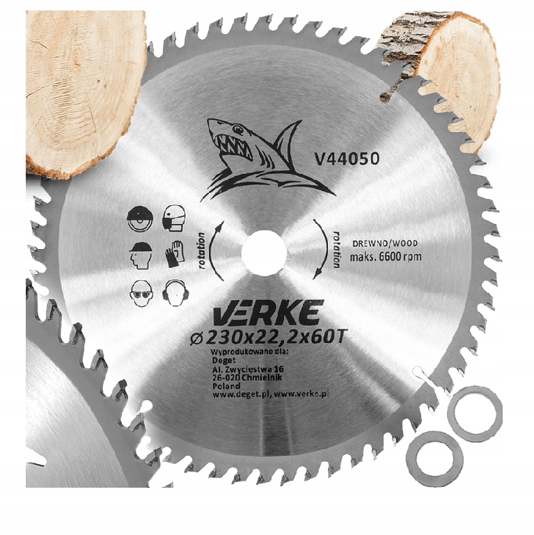 TARCZA PIŁA WIDIOWA TARCZOWA DO DREWNA DRZEWA 230mm x 22,2mm 60 ZĘBÓW WIDIA | V44050 | 5904673571841