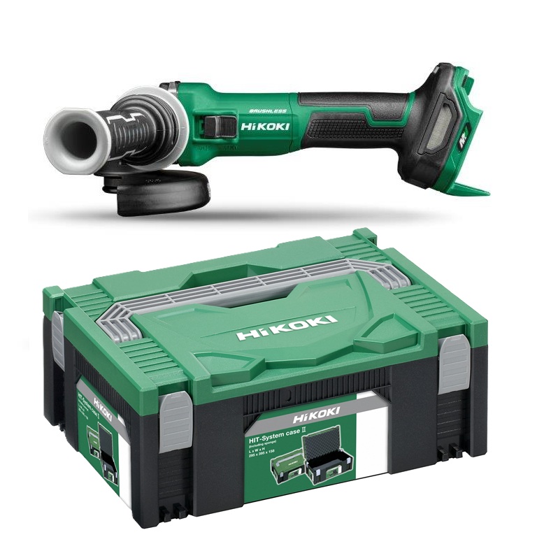 SZLIFIERKA KĄTOWA AKUMULATOROWA HIKOKI G3613DE W2Z 125mm 36V + WALIZKA | G3613DEW2Z | 4966376406708