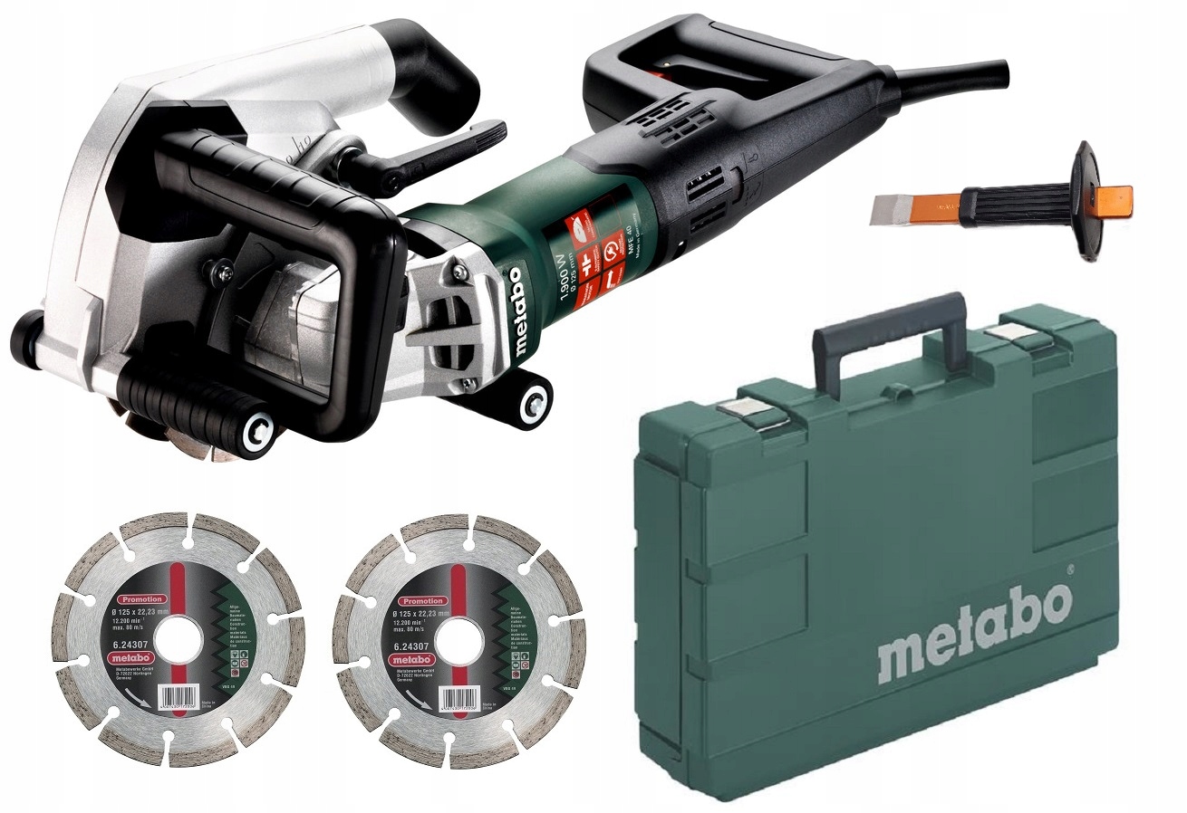 Bruzdownica METABO MFE 40 1900W Szlifierka Do Bruzd + 2 Tarcze Diamentowe | 604040500 | 4007430327581