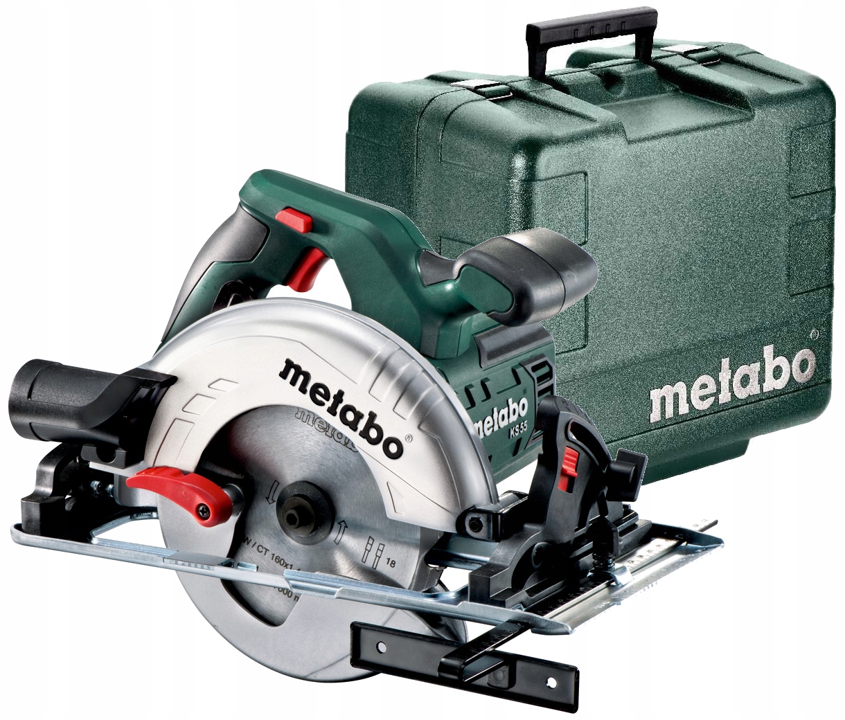 PIŁA PILARKA TARCZOWA RĘCZNA METABO KS 55 160MM 1200W W WALIZCE | 600855500 | 4007430230423