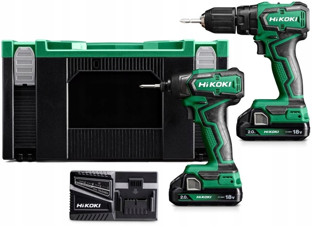 ZESTAW COMBO HIKOKI KC18DD WGZ WKRĘTARKA DV18DD ZAKRĘTARKA WH18DD 2X2,0Ah | KC18DDWGZ | 4966376410934