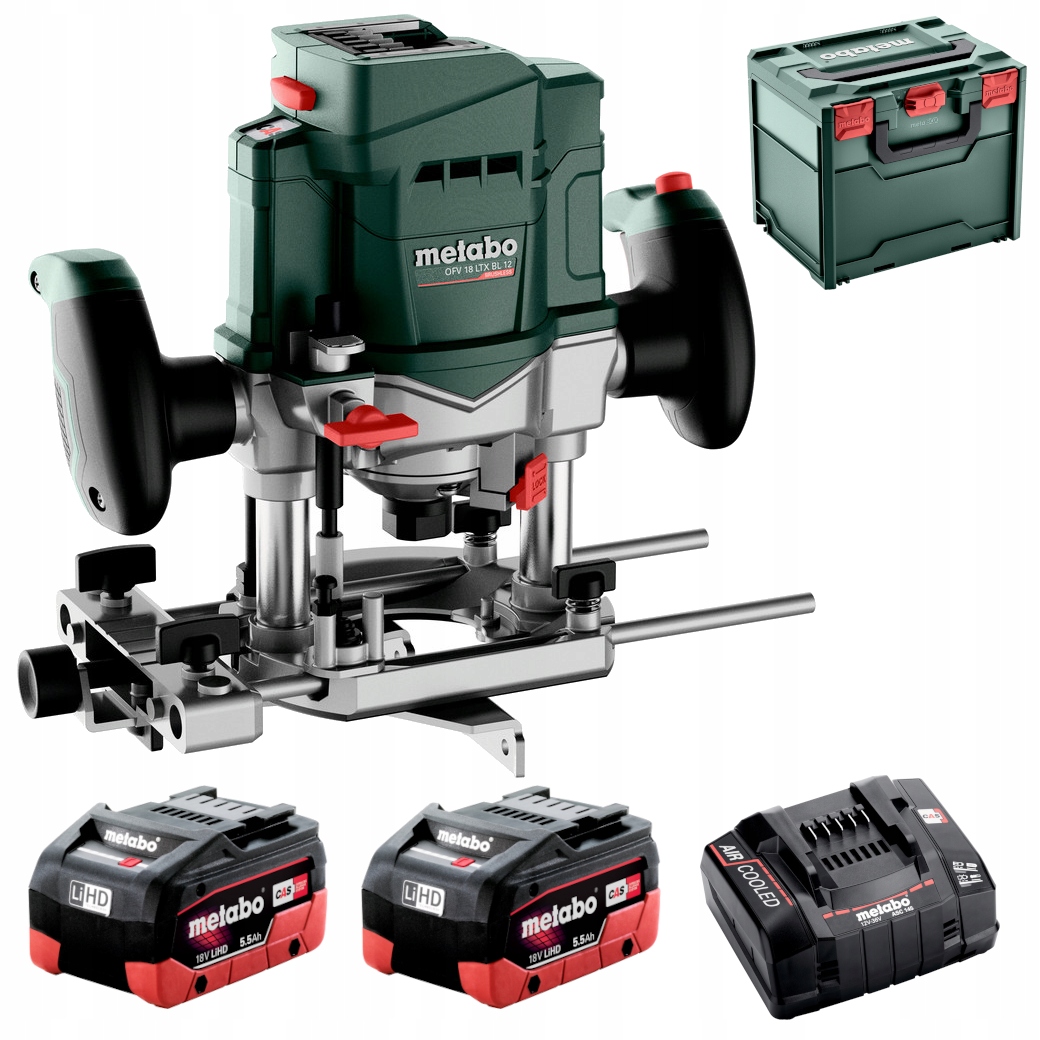 FREZARKA GÓRNOWRZECIONOWA AKUMULATOROWA METABO OFV 18 LTX BL 12 2x5.5Ah 18V | 601743660 | 4061792257283