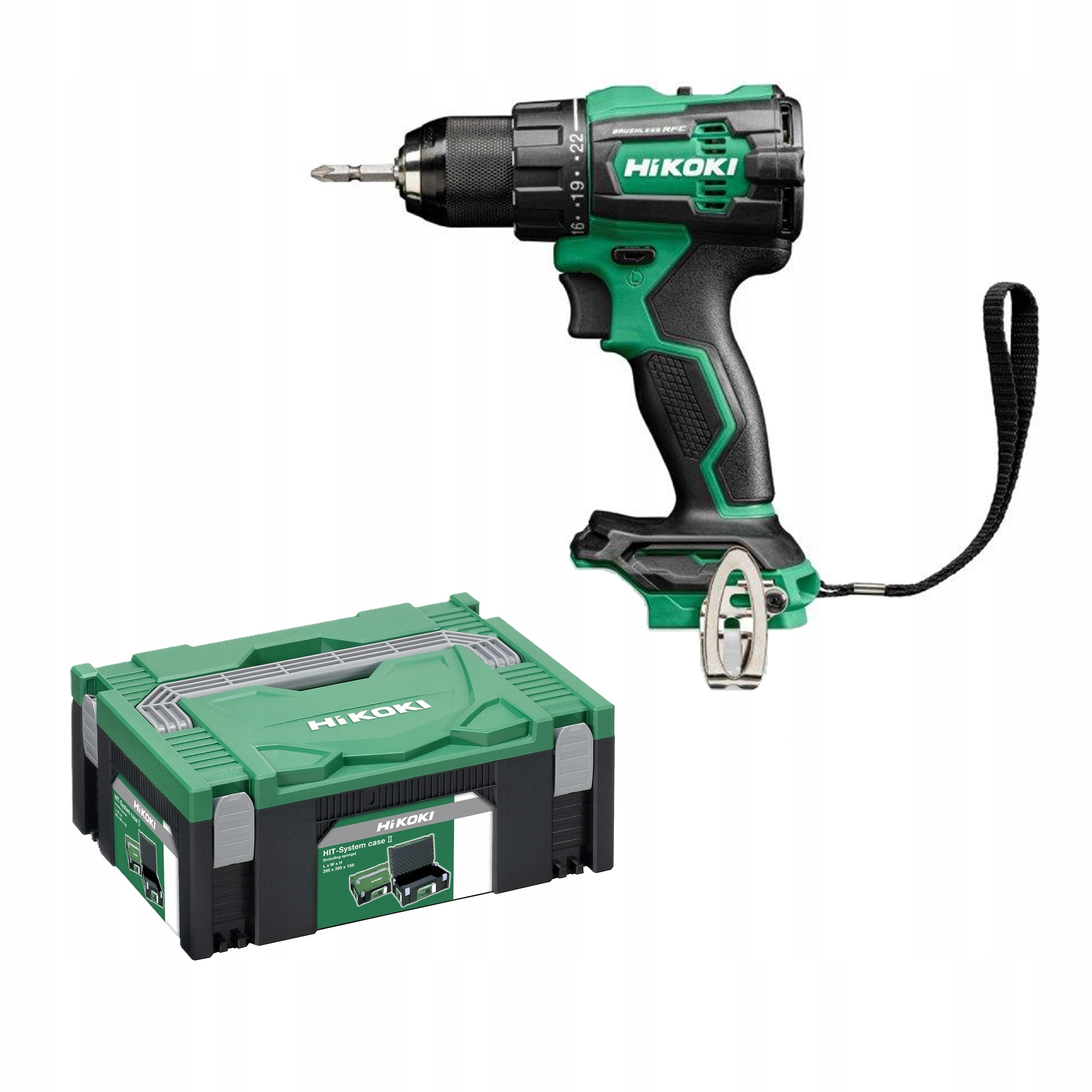 WIERTARKO-WKRĘTARKA AKUMULATOROWA HIKOKI DS18DE W2Z 18V + WALIZKA | DS18DEW2Z | 4966376404629