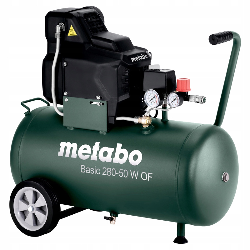 KOMPRESOR BEZOLEJOWY METABO BASIC 280-50 W OF SPRĘŻARKA 50L 280 l/min | 601529000 | 4007430322203