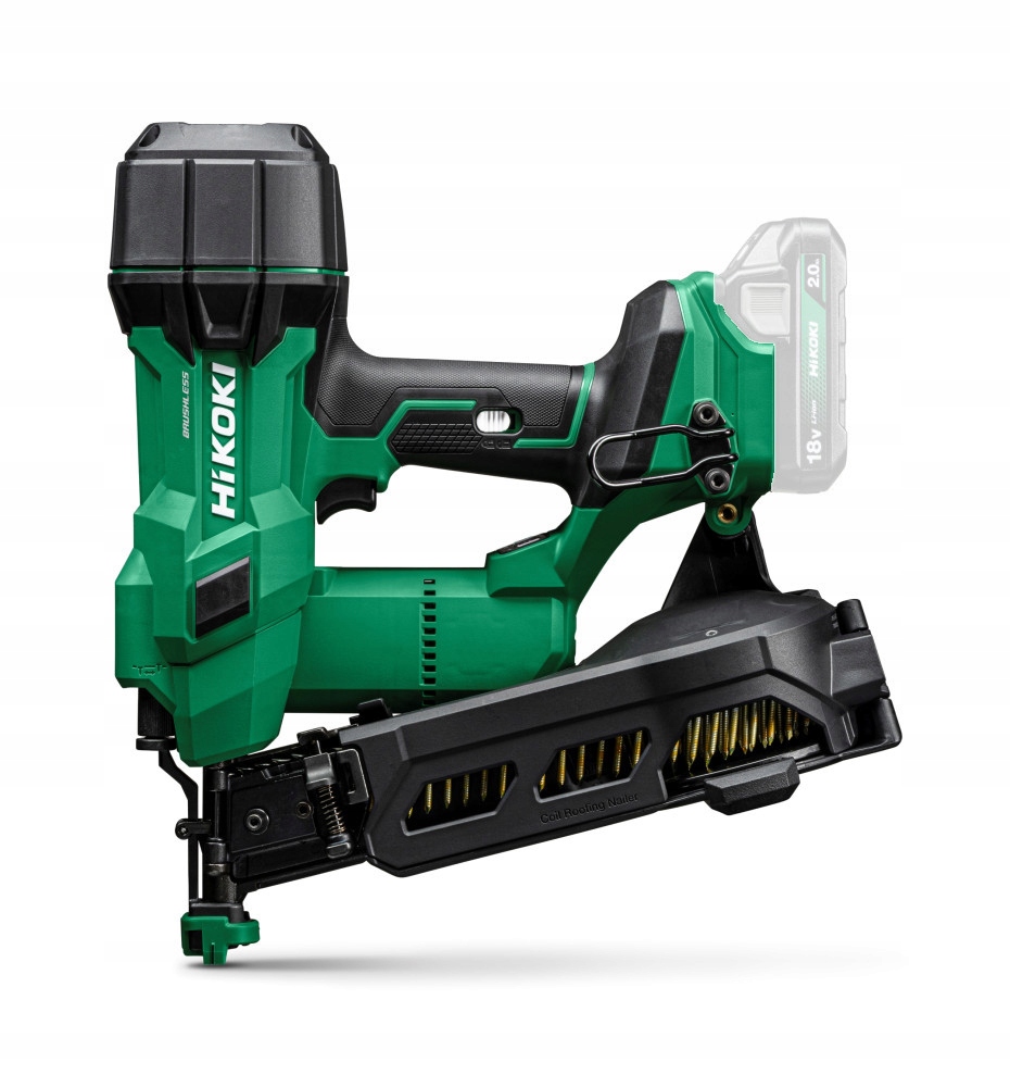 GWOŹDZIARKA AKUMULATOROWA HIKOKI NV1845DA WXZ PAPIARKA 45MM 18V 2X2,0Ah SET | NV1845DAWXZ | 4966376417322