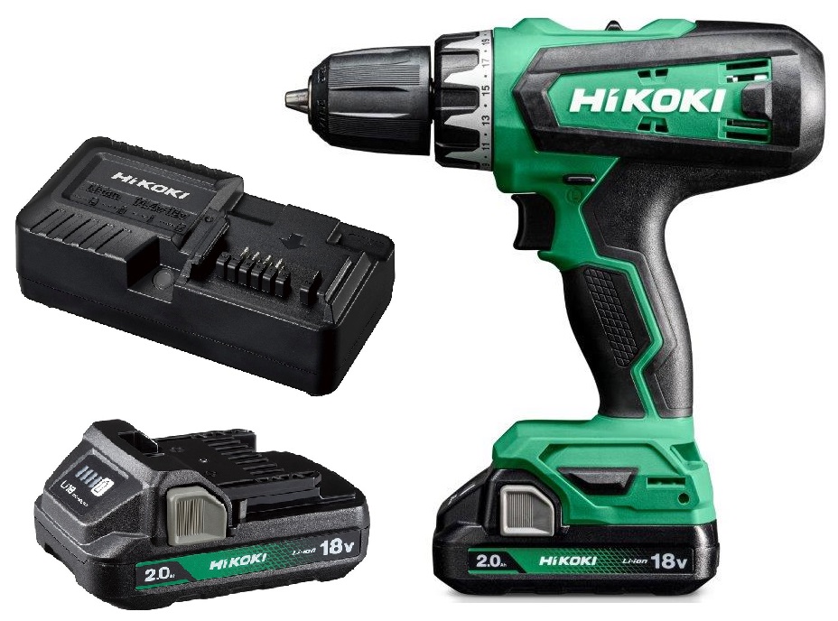 WIERTARKO-WKRĘTARKA AKUMULATOROWA HIKOKI DS18DF WKZ 2x2,0Ah 18V | DS18DFWKZ | 1000002312803