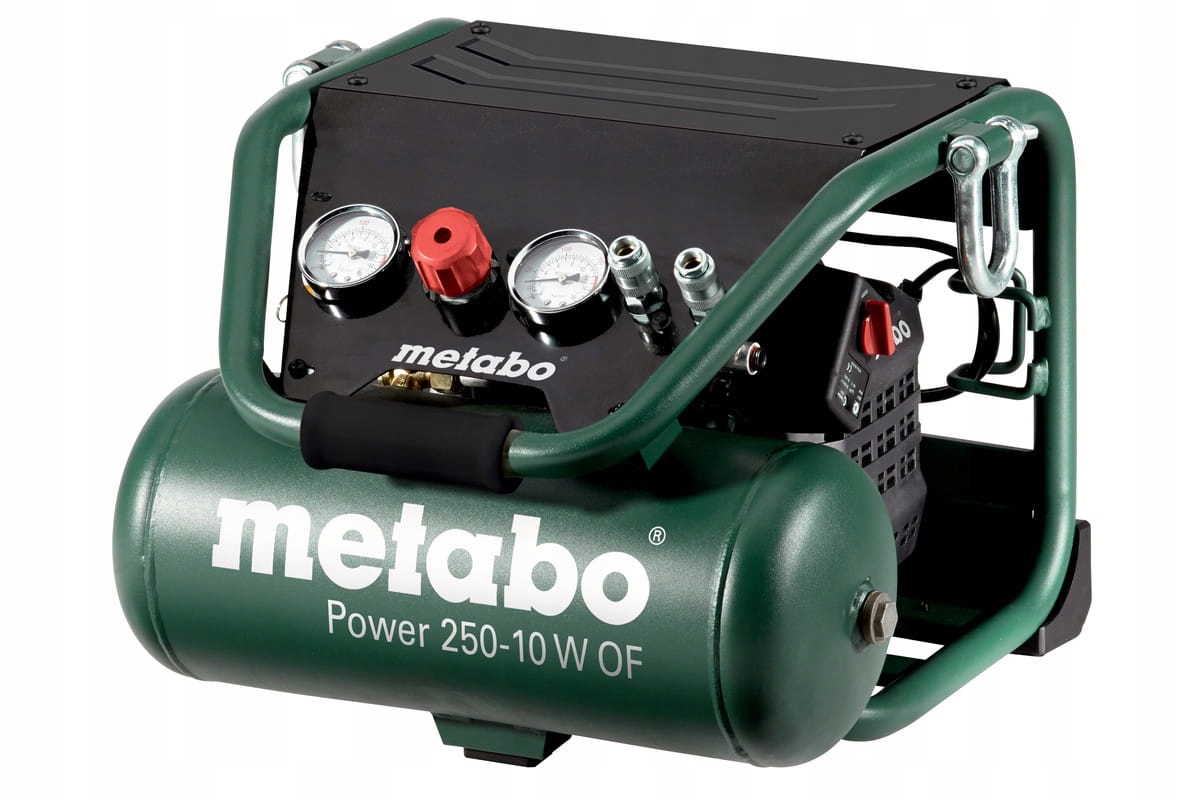 KOMPRESOR BEZOLEJOWY METABO Power 250-10 W OF 10 l 10 bar PRZENOŚNY MOBILNY | 601544000 | 4007430244857