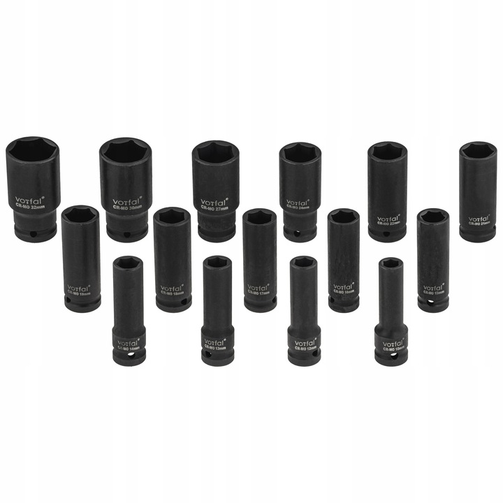 NASADKI UDAROWE ZESTAW NASADEK UDAROWYCH 10-32mm 1/2" 15el CR-MO WALIZKA | V088134 | 5905475663475