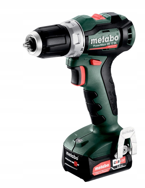 WIERTARKO-WKRĘTARKA METABO PowerMaxx BS 12 BL 2x2,0Ah 12V BEZSZCZOTKOWA | 601044500 | 4061792233317