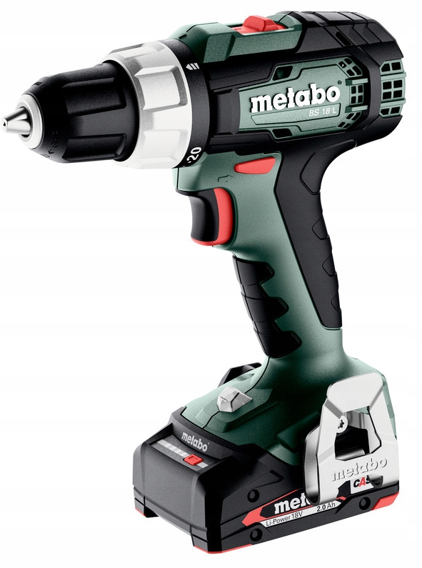 WIERTARKO-WKRĘTARKA METABO BS 18 L + 2 AKUMULATORY 2.0AH 18V METABOX | 614051500 | 4061792244993