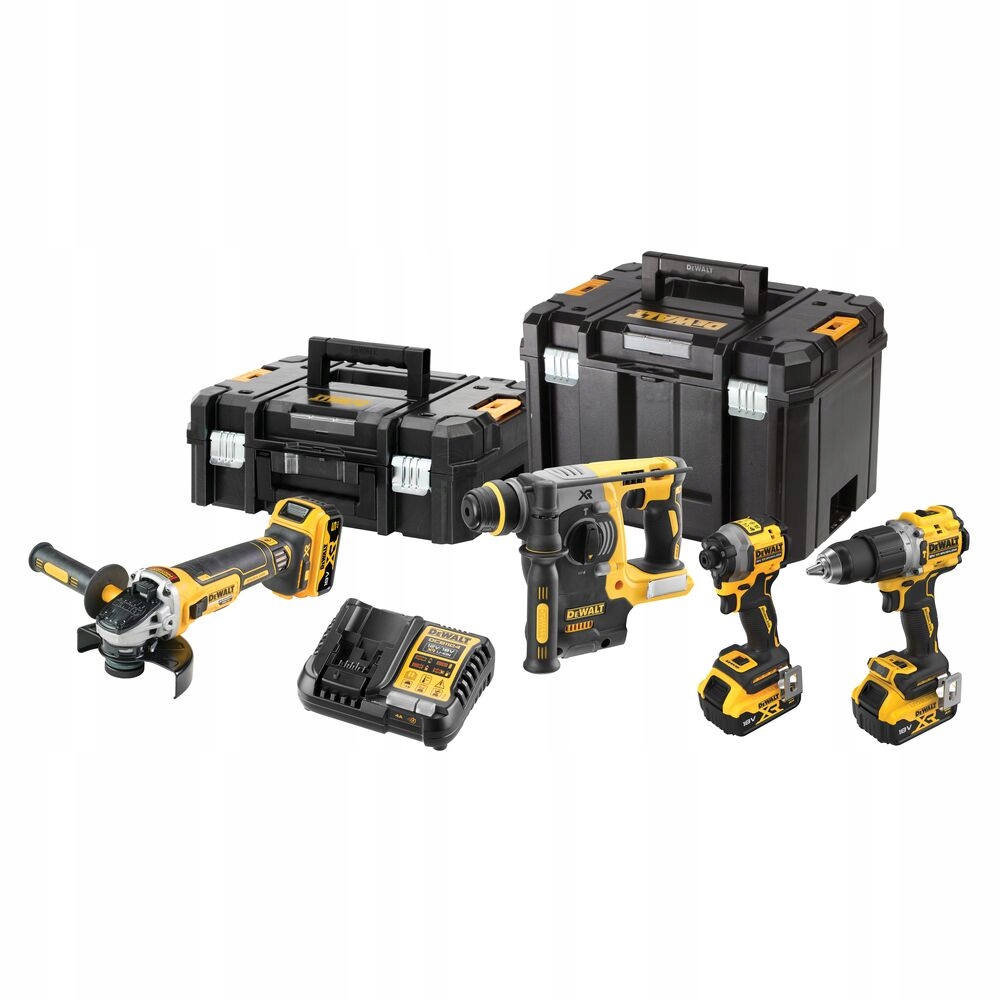 Zestaw Combo DEWALT DCK429P3T-QW DCD805+DCG405+DCH273+DCF850 3x5.0Ah 18V | DCK429P3T-QW | 5035048840184