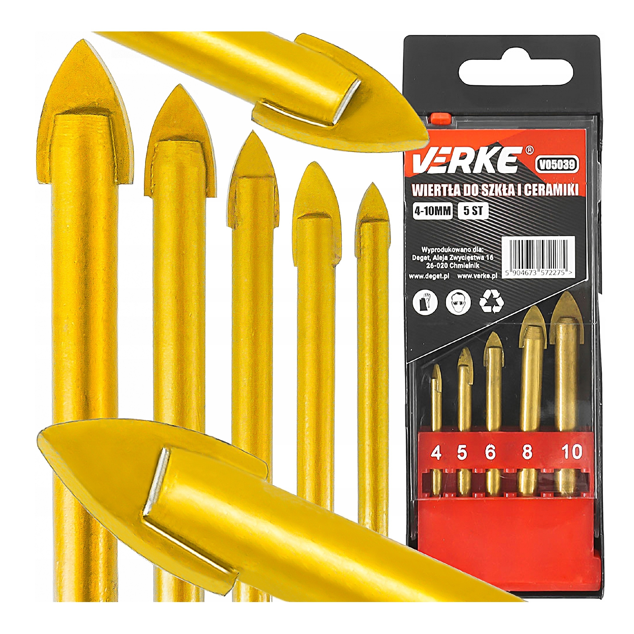 WIERTŁA DO SZKŁA CERAMIKI PŁYTEK FREZ OTWORNICA GRESU FREZY WĘGLIK WOLFRAMU | V05039 | 5904673572275