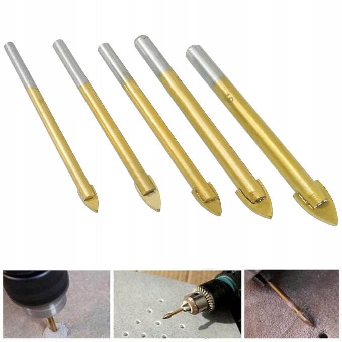 WIERTŁA DO SZKŁA CERAMIKI PŁYTEK FREZ OTWORNICA GRESU FREZY WĘGLIK WOLFRAMU | V05039 | 5904673572275