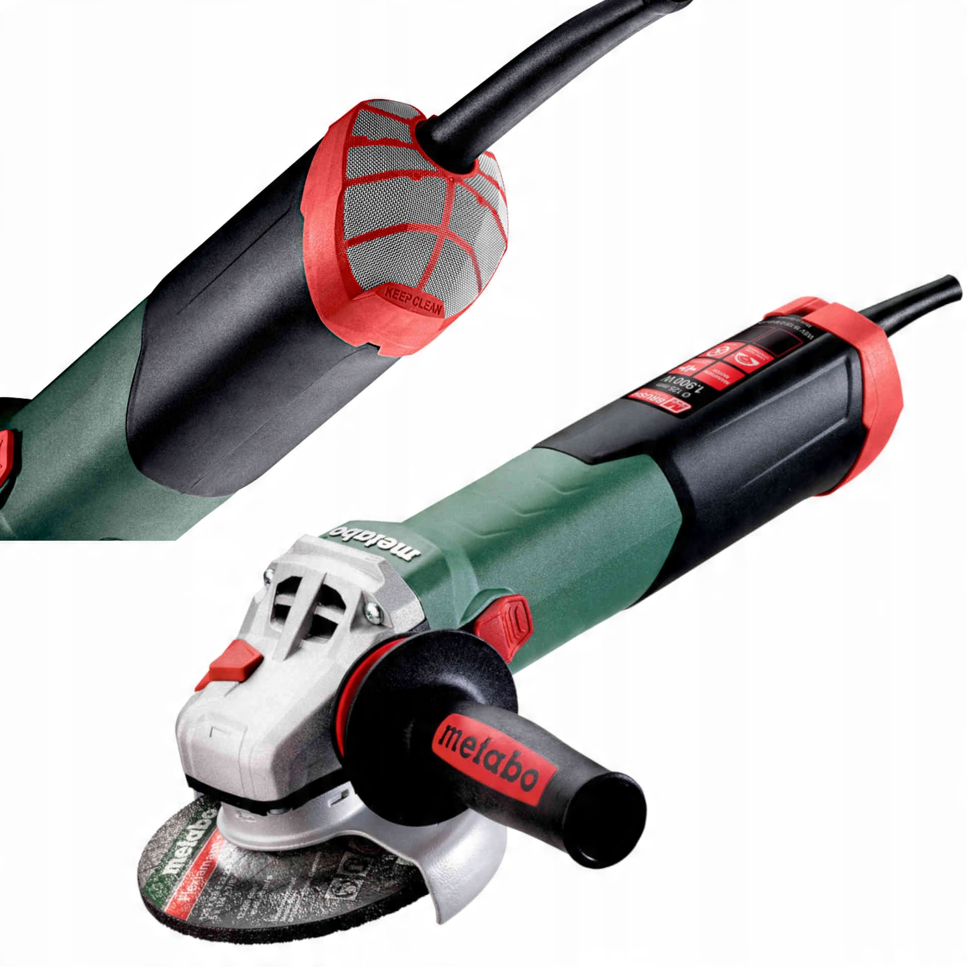 SZLIFIERKA KĄTOWA METABO WEV 19-125 Q M-Brush 1900W 125MM MAŁA KĄTÓWKA | 613108000 | 4061792224780