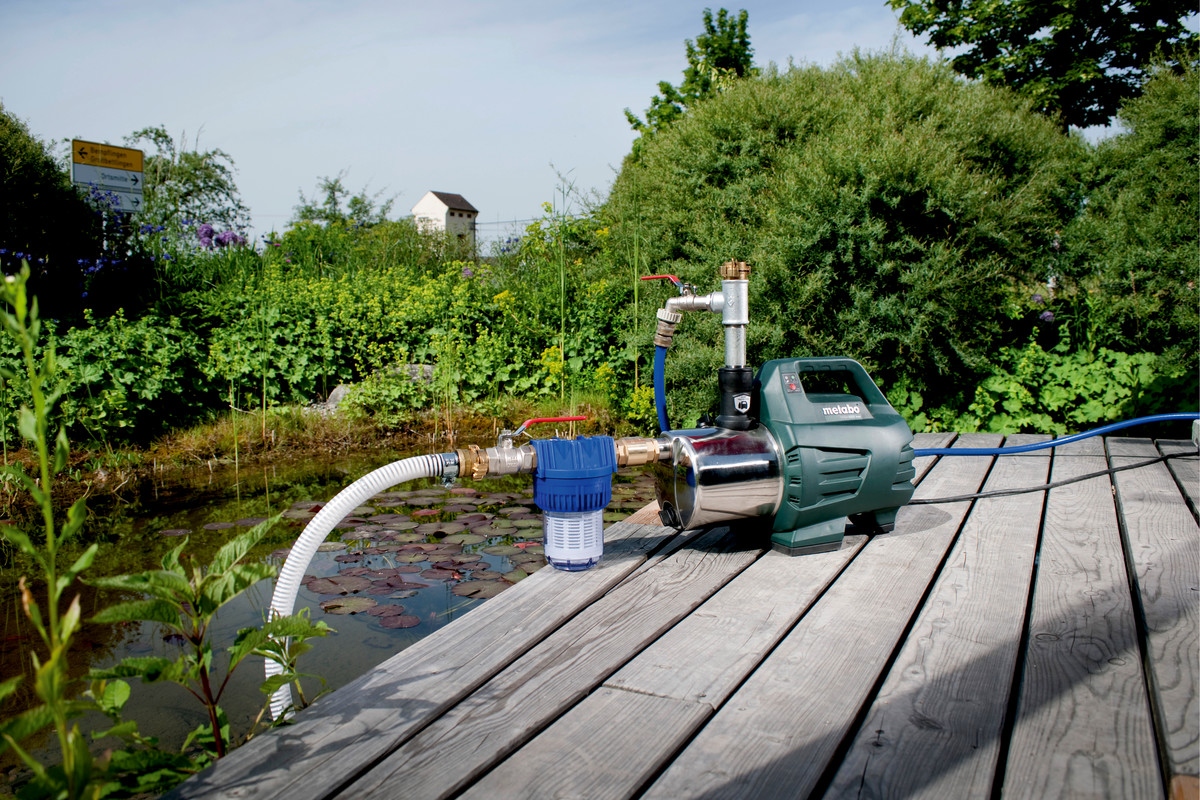 POMPA OGRODOWA DO WODY METABO HWA 6000 Inox AUTOMATYCZNA 1300W 6000L/h | 600980000 | 4007430239747